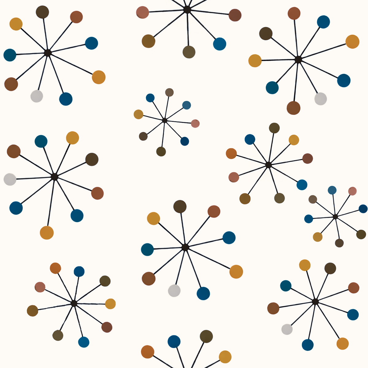 Atlanta Fabrics Sputnik Pop Mariner Modern Fabric | Atlanta Fabrics