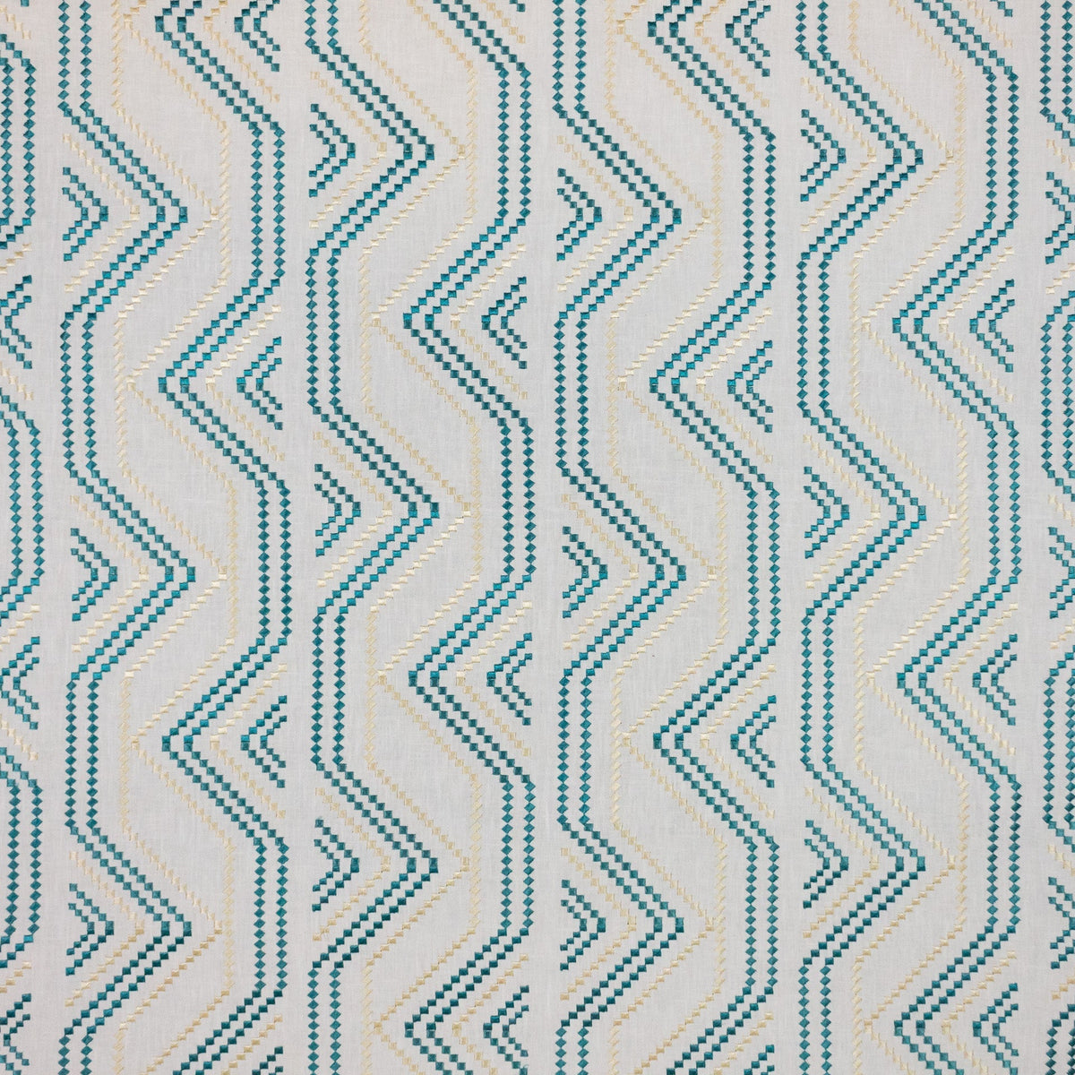 RM Coco Square Pegs Aegean Fabric | Atlanta Fabrics