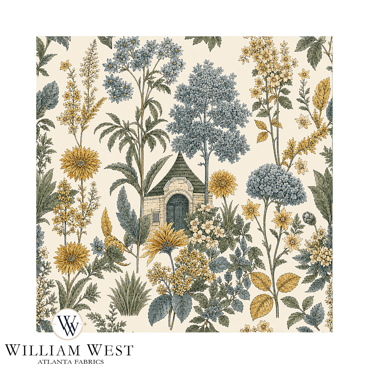 Atlanta Fabrics The Good Life Ochre Fabric | Atlanta Fabrics