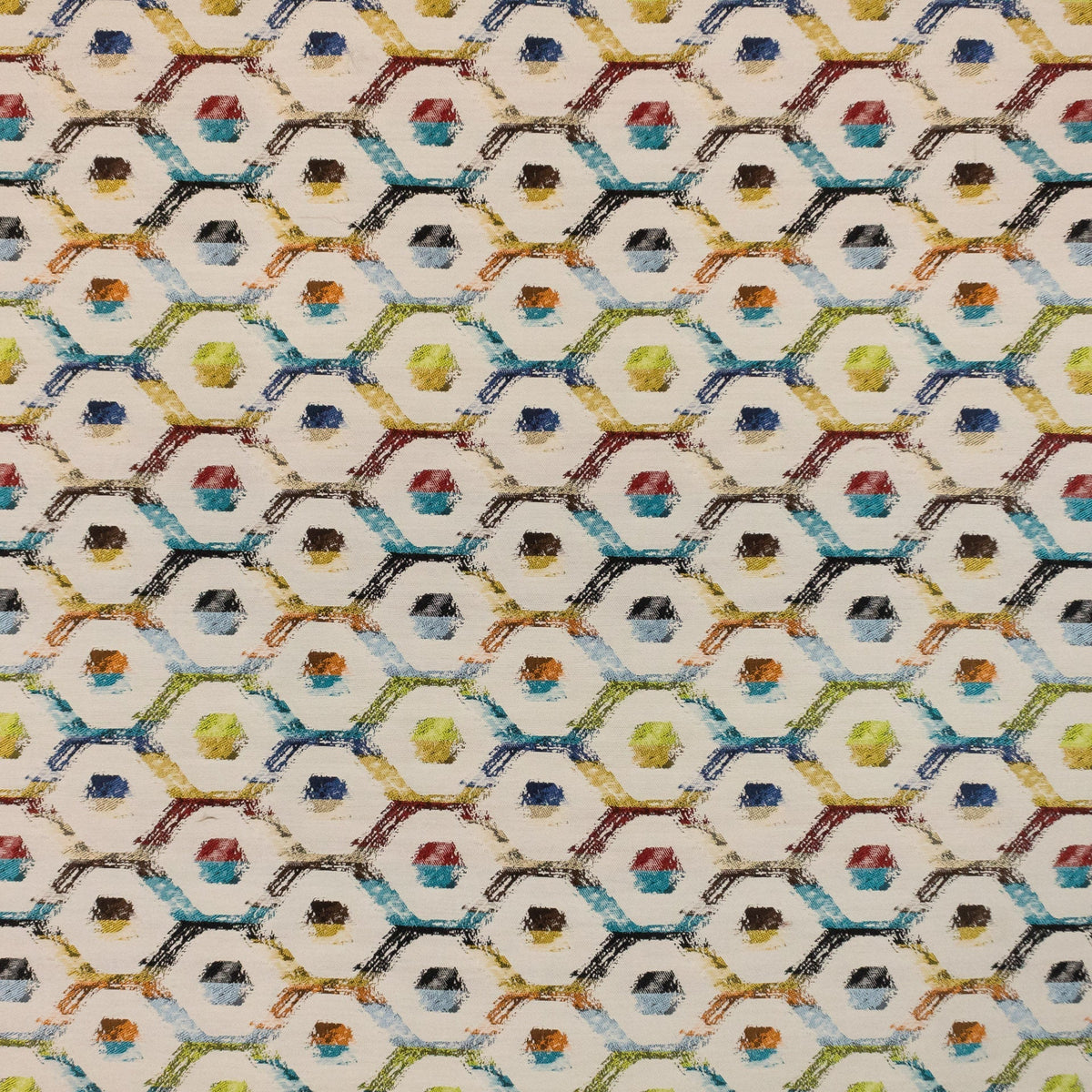 RM Coco Watercolor Trellis Sea Coral Fabric | Atlanta Fabrics
