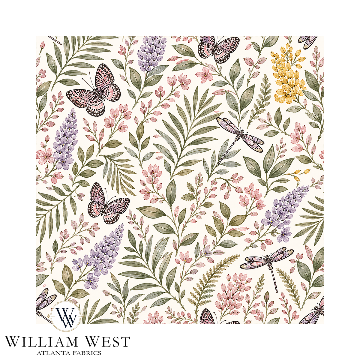 Atlanta Fabrics Waverly Arcade Pink Fabric | Atlanta Fabrics