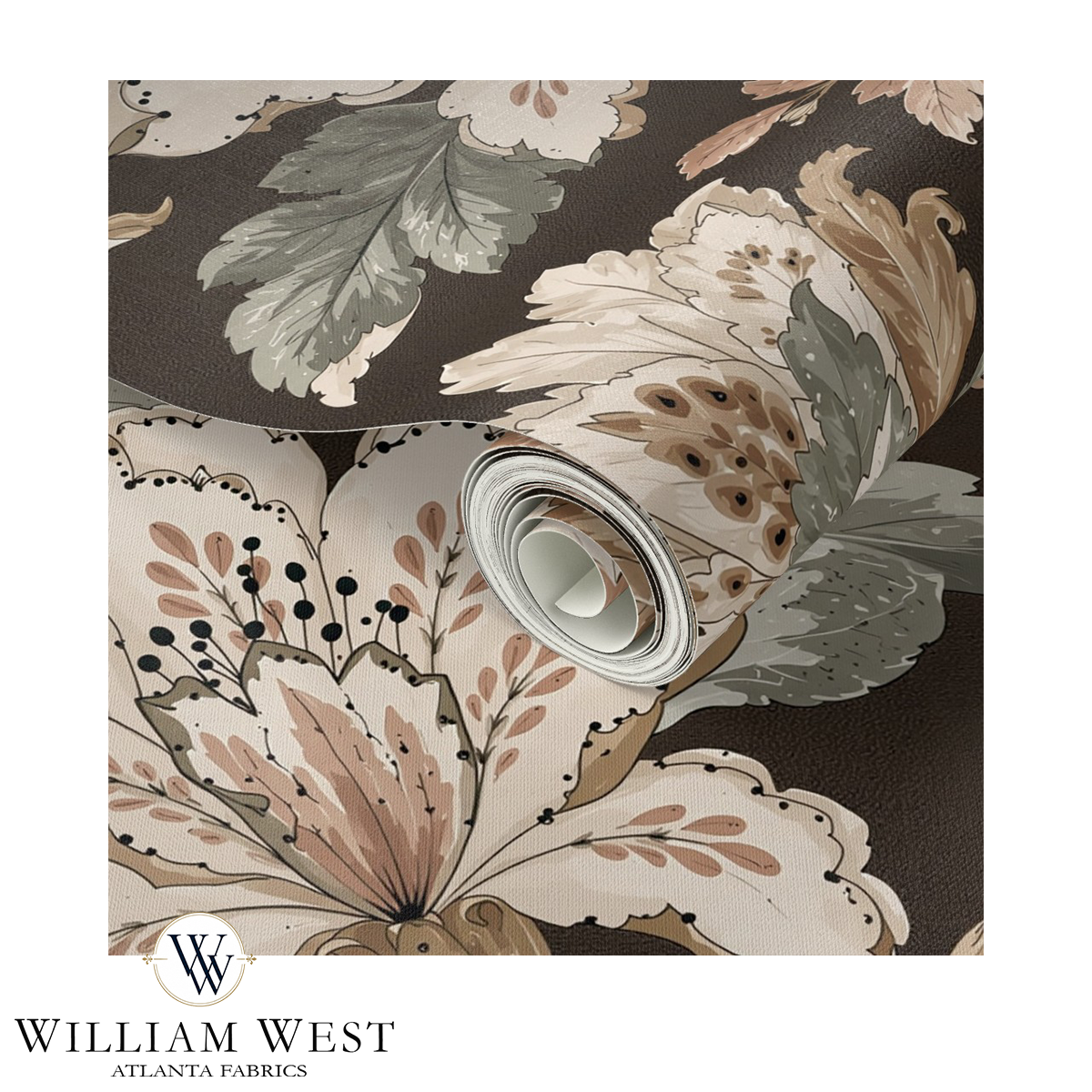 Atlanta Fabrics Whitcombe Garden Cafe Wallpaper Wallpaper | Atlanta Fabrics