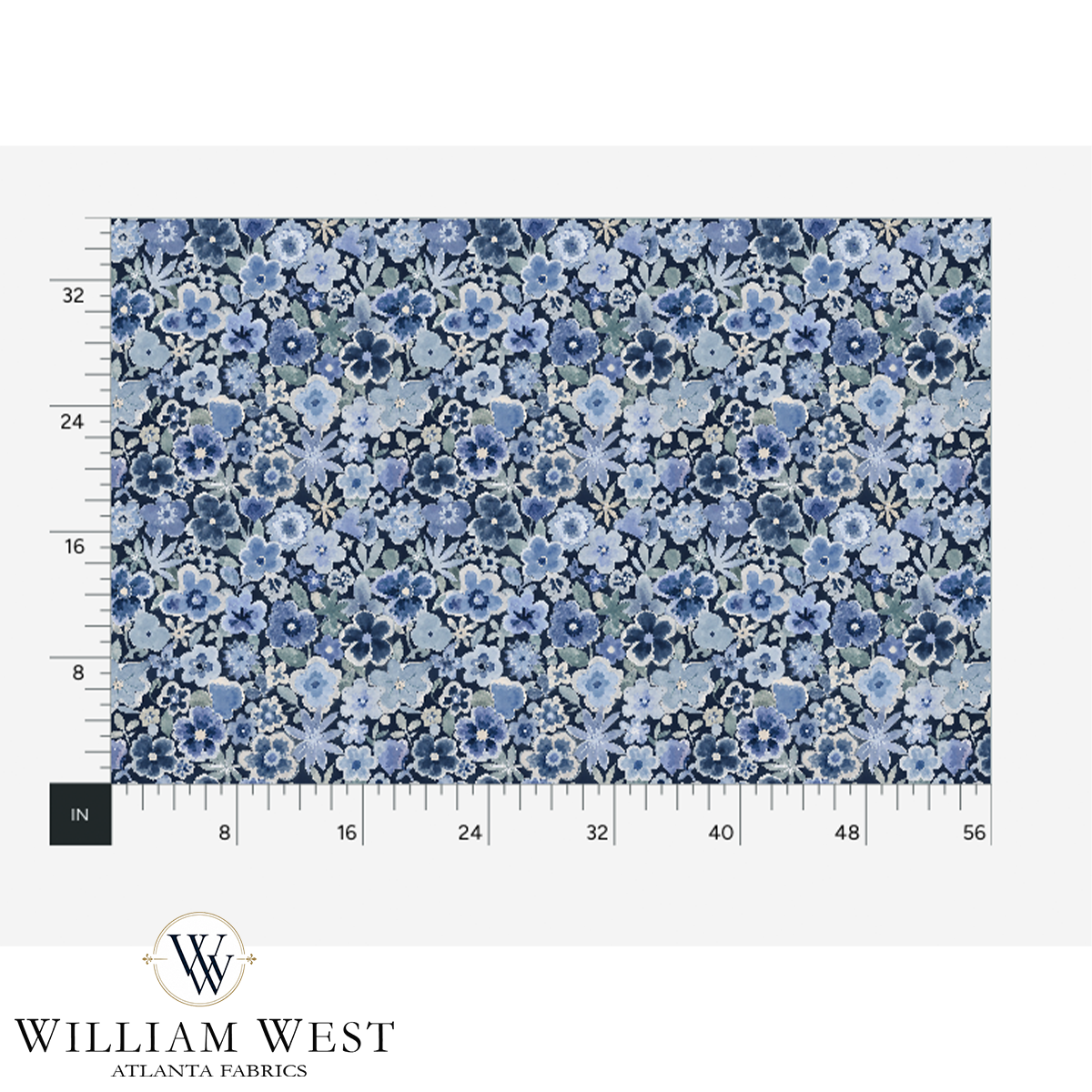 Atlanta Fabrics Wild! Blue Fabric | Atlanta Fabrics