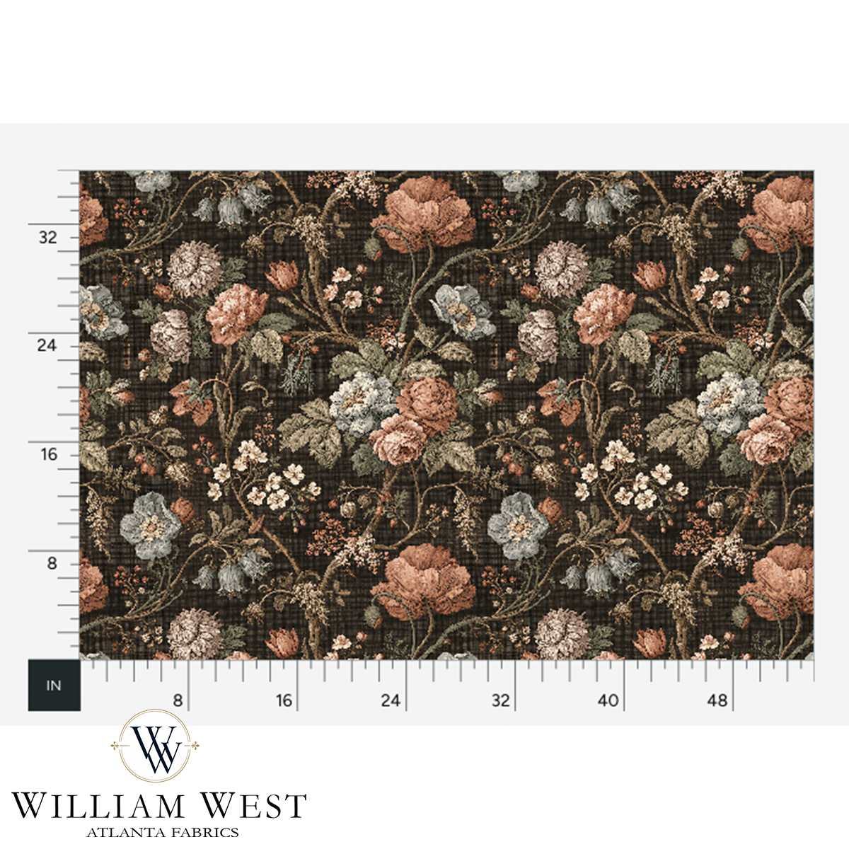 Atlanta Fabrics Winterthur Botanical Walnut Fabric | Atlanta Fabrics