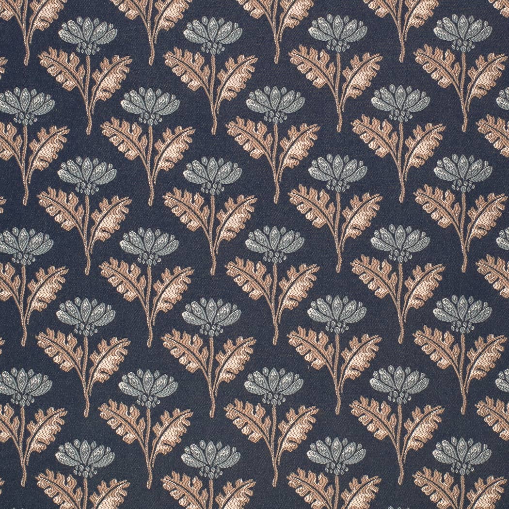 Charlotte Fabrics D4425 Grace Navy Fabric | Atlanta Fabrics