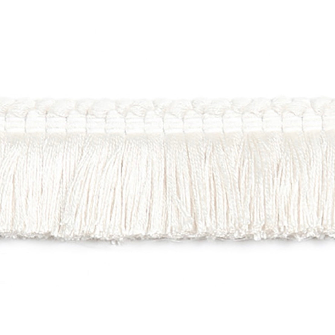 Hellenic Key Brushed Fringe White