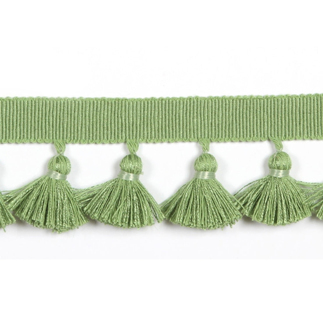 Hellenic Key Tassel Fringe Kiwi