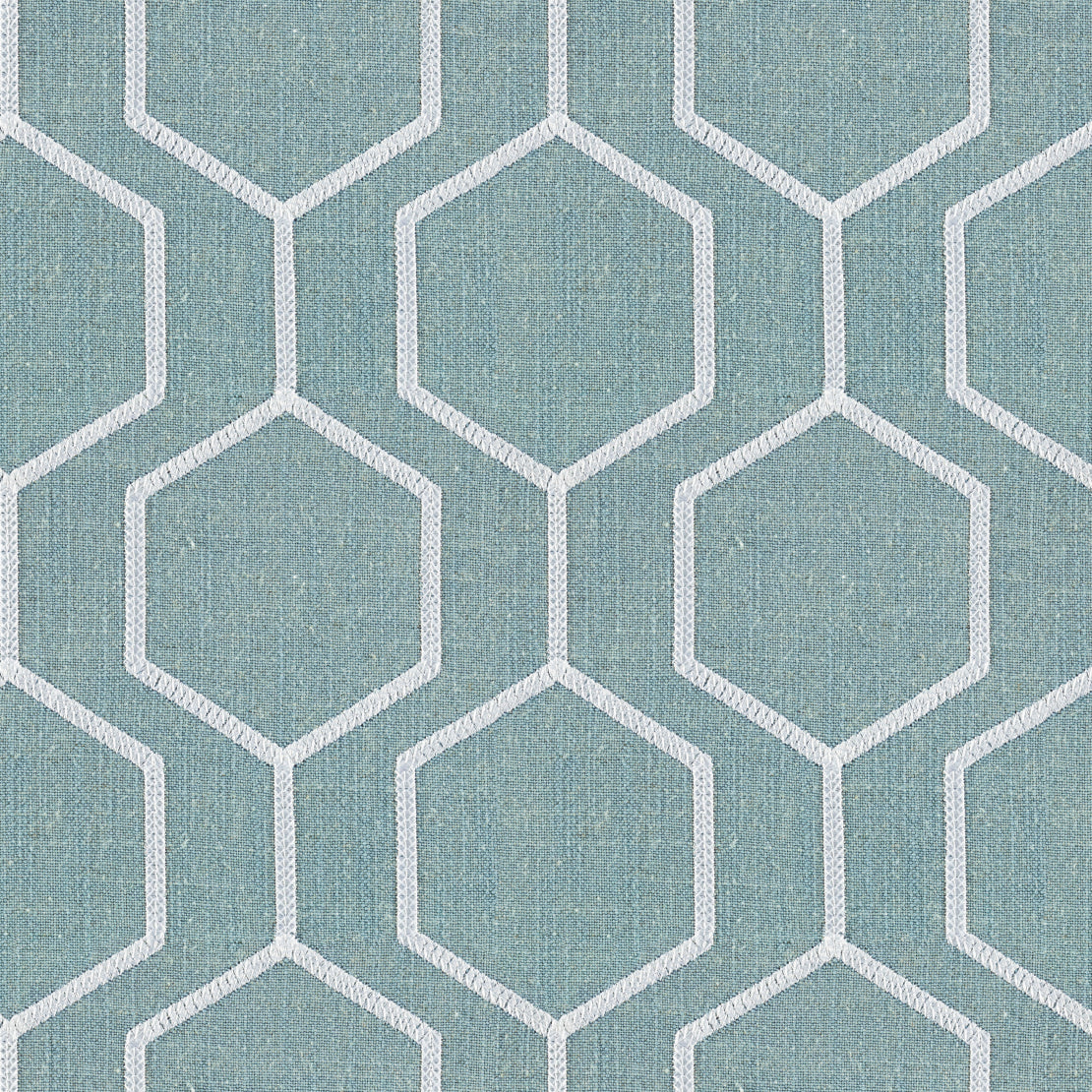 Europatex Socrates Hexagono Glacier Fabric | Atlanta Fabrics