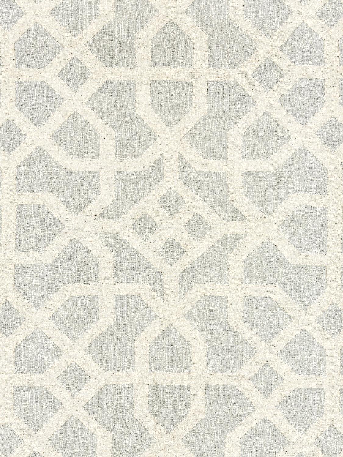 LINEN LATTICE MINERAL & GREIGE - Atlanta Fabrics