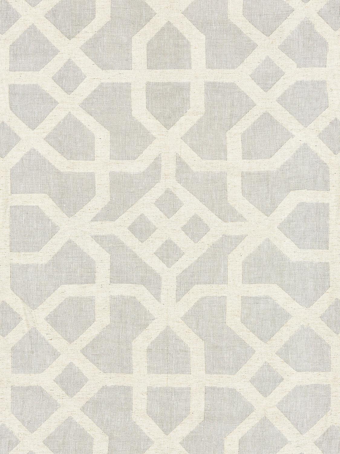 LINEN LATTICE NICKEL & GREIGE - Atlanta Fabrics