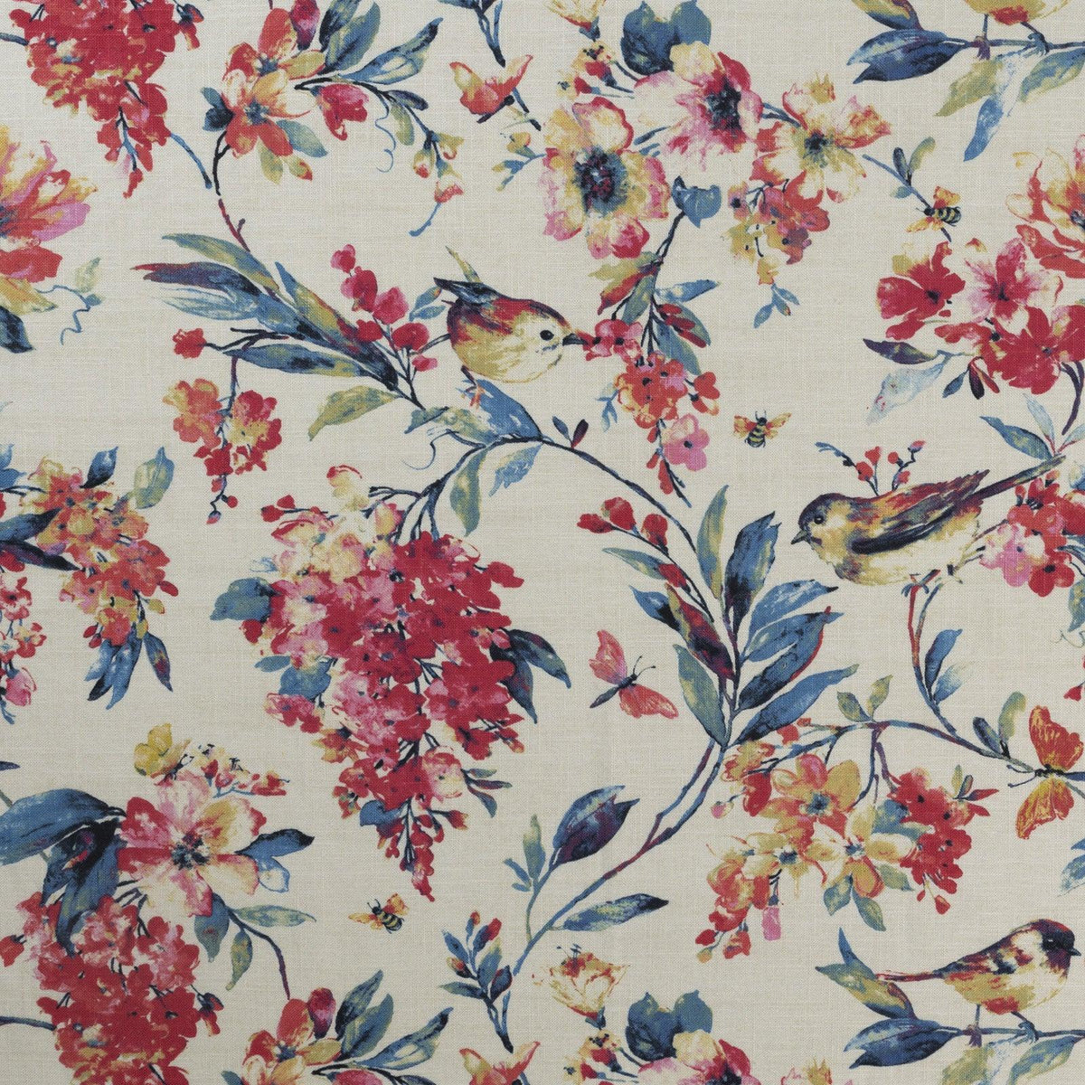 Mitchell Fabrics Lismore-Blueberry Fabric | Atlanta Fabrics