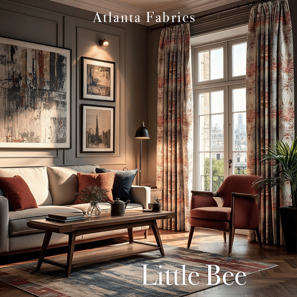 Atlanta Fabrics Little Bee Robins Egg Fabric | Atlanta Fabrics