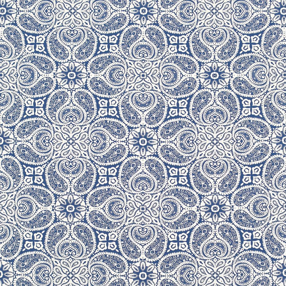 Paisley Connections Navy - Atlanta Fabrics