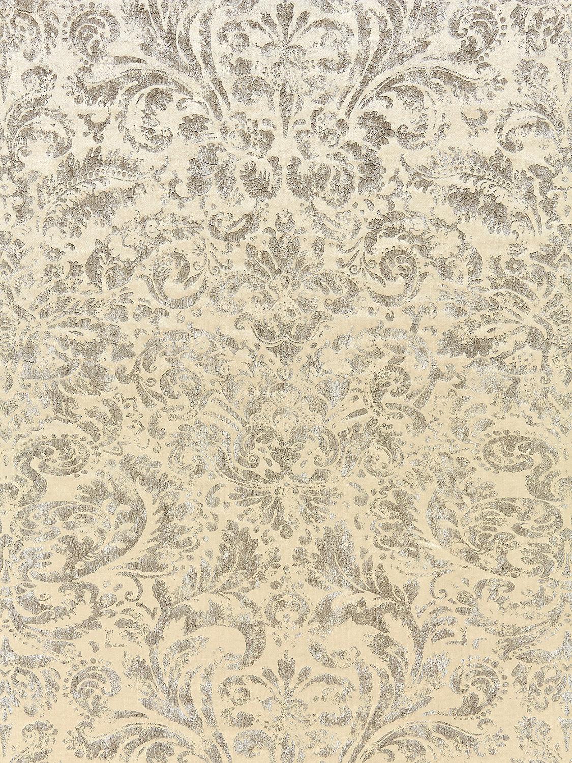 PALLADIO VELVET DAMASK ANTIQUE SILVER - Atlanta Fabrics