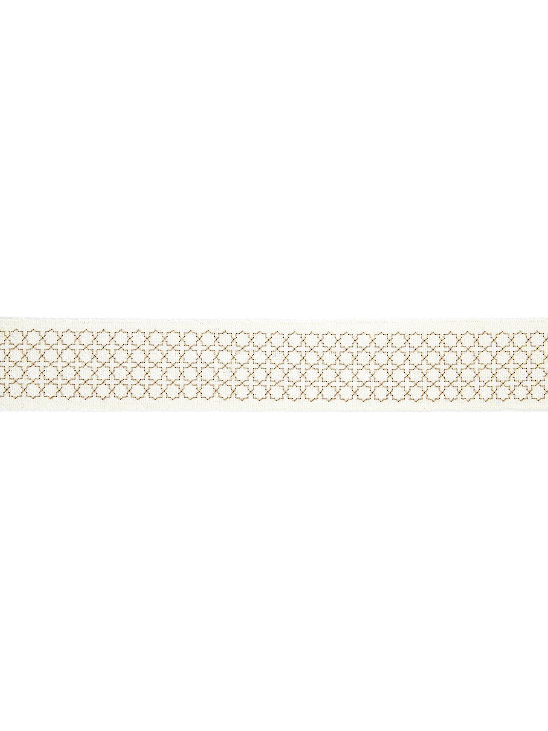 SEVILLE EMBROIDERED TAPE IVORY - Atlanta Fabrics