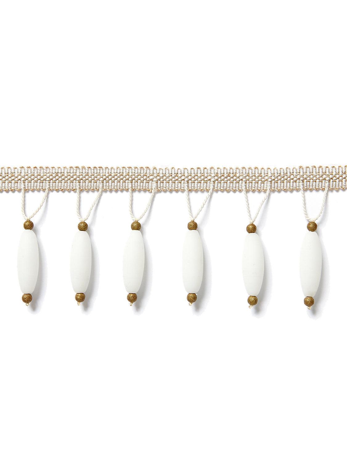 VIONNET BEADED FRINGE ALABASTER - Atlanta Fabrics