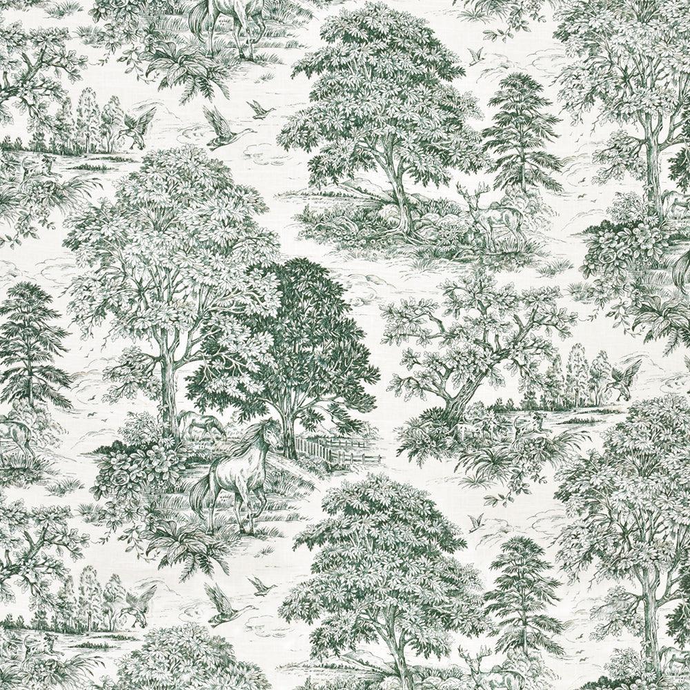 Wild Horses Classic Green - Atlanta Fabrics