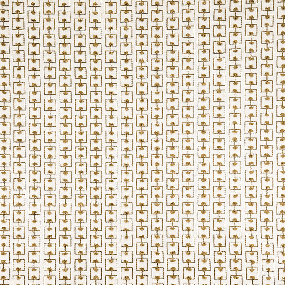 Carole Breakthrough Ochre Fabric | Atlanta Fabrics