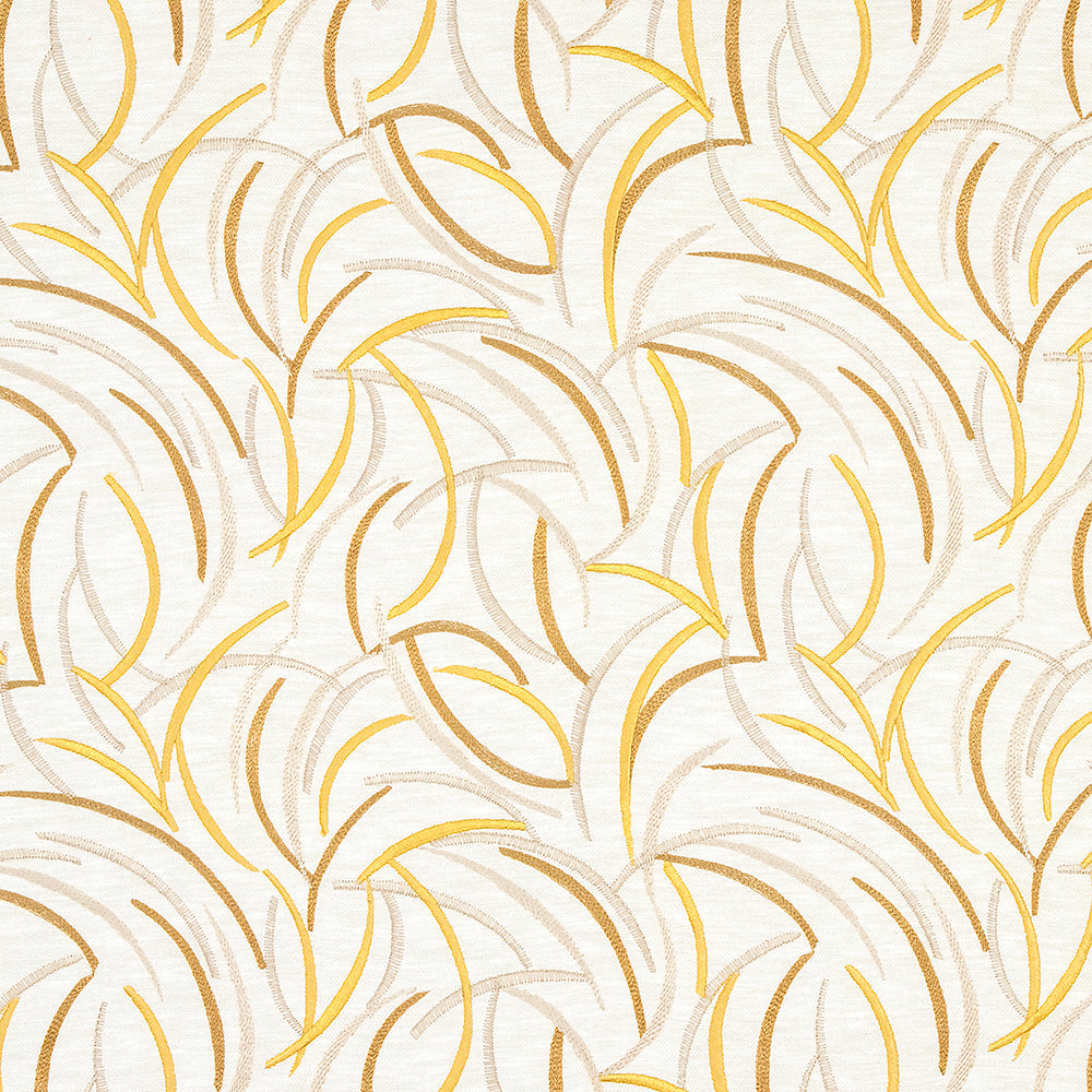 Carole Social Affair Golden Fabric | Atlanta Fabrics