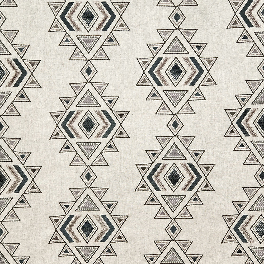 Carole Bold Statement Charcoal Fabric | Atlanta Fabrics