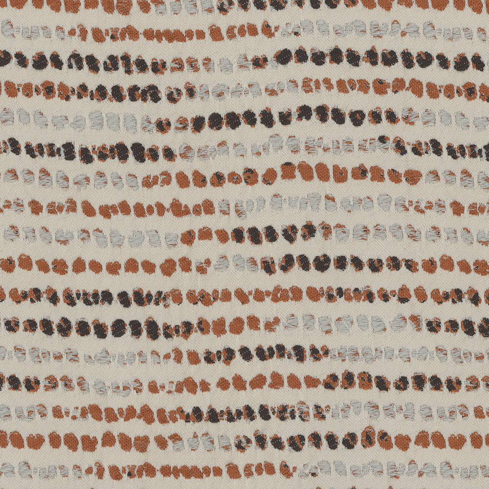 Carole Cool Beans Rust Fabric | Atlanta Fabrics