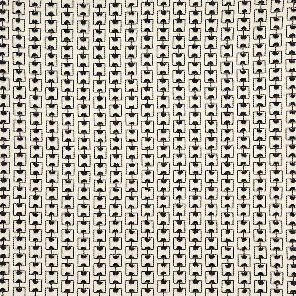 Carole Breakthrough Black Fabric | Atlanta Fabrics