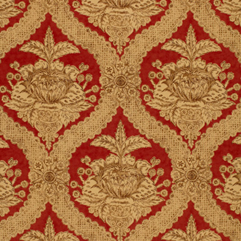 HADDON HALL DAMASK VENETIAN RED