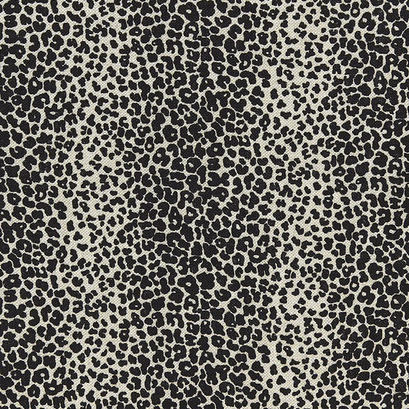 LEOPARD LINEN PRINT EBONY