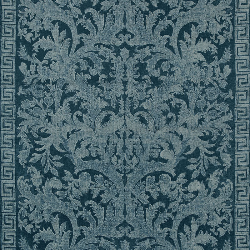 CARLOTTA VELVET DAMASK INDIGO
