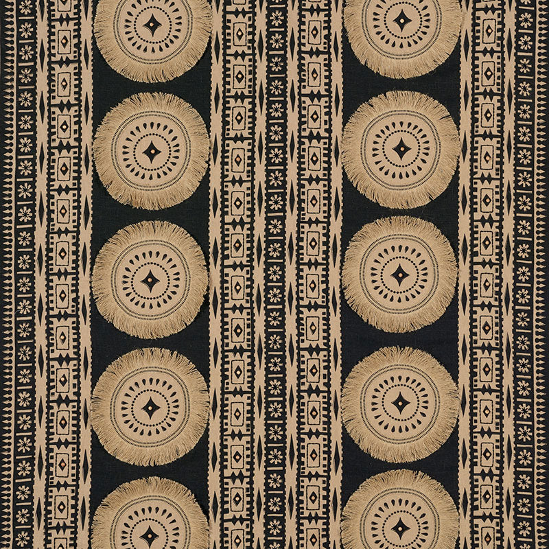 Bora Bora Print Embellished  LAVA BLACK