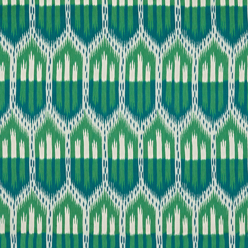 BUKHARA IKAT EMERALD & PEACOCK