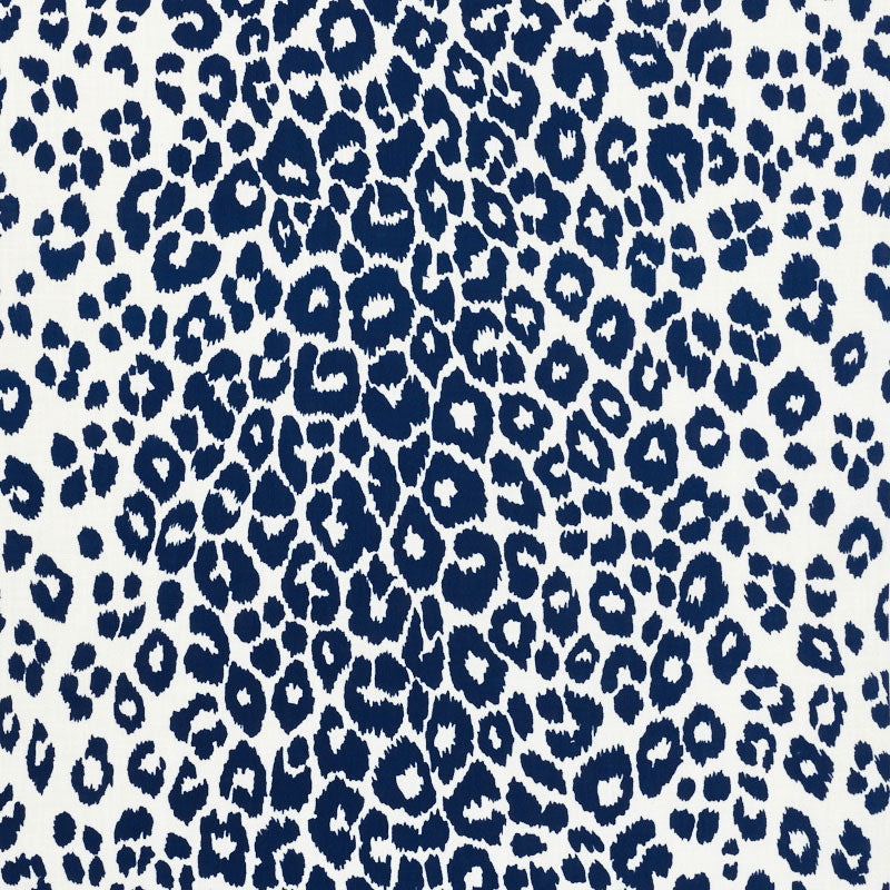 ICONIC LEOPARD INDOOR/OUTDOOR NAVY