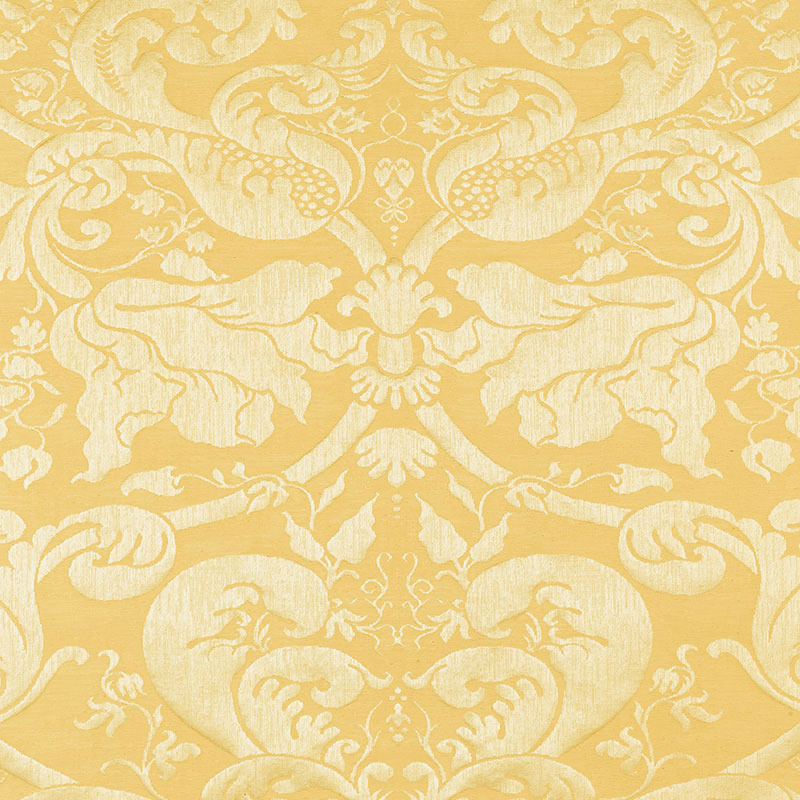 GAVOTTE BROCATELLE DAMASK GOLD