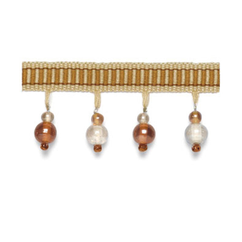 KENSLEY BEADED FRINGE CARAMEL