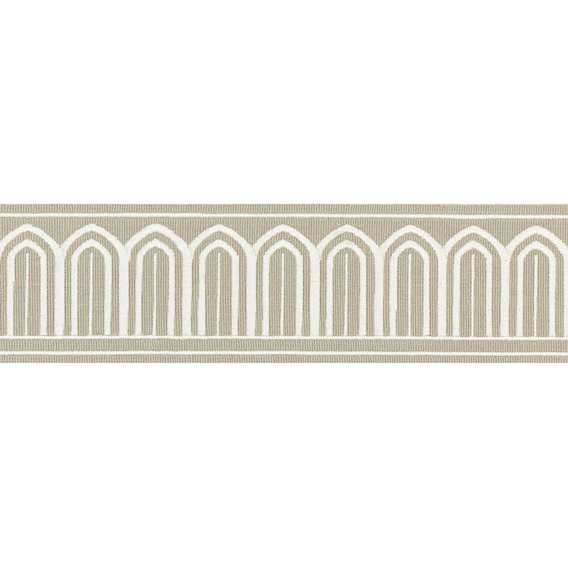 ARCHES EMBROIDERED TAPE MEDIUM TAUPE