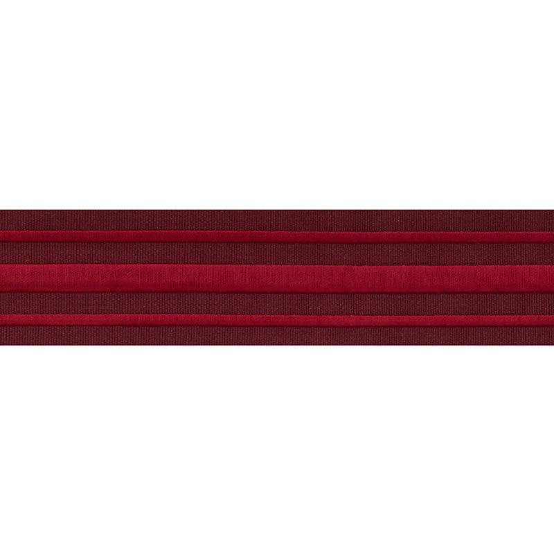 MILITARY STRIPE  TAPE RED ON BURGUNDY