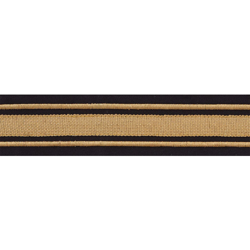 MILITARY STRIPE  TAPE GOLD ON BLACK