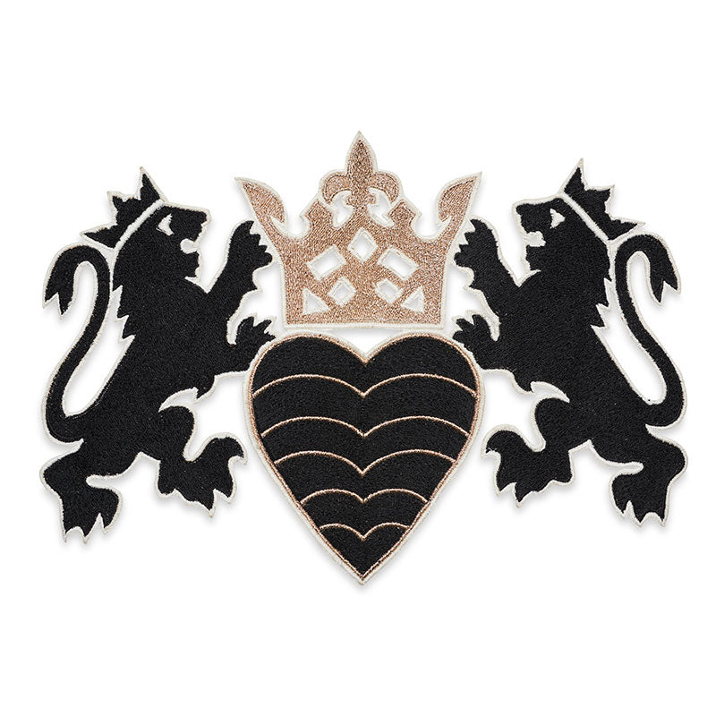 LIONHEART APPLIQUÉ BLACK & GOLD