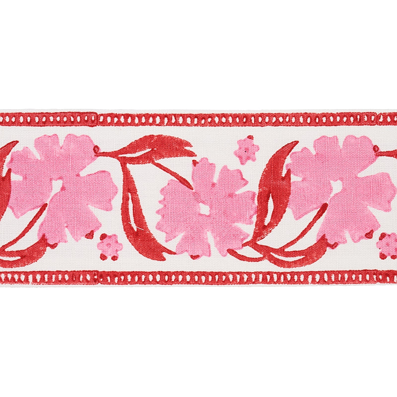 ADRA HAND BLOCKED TAPE PINK & RED