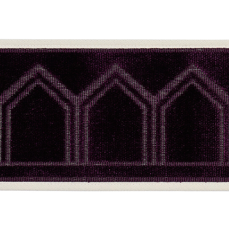 VIZIER VELVET TAPE AUBERGINE