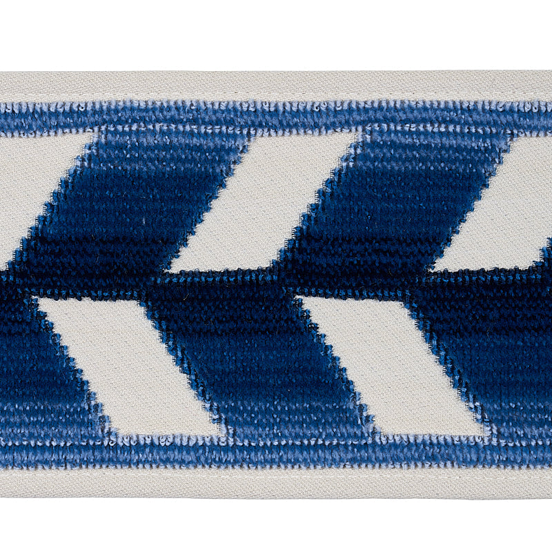 CHEVRON STRIE VELVET TAPE LAPIS