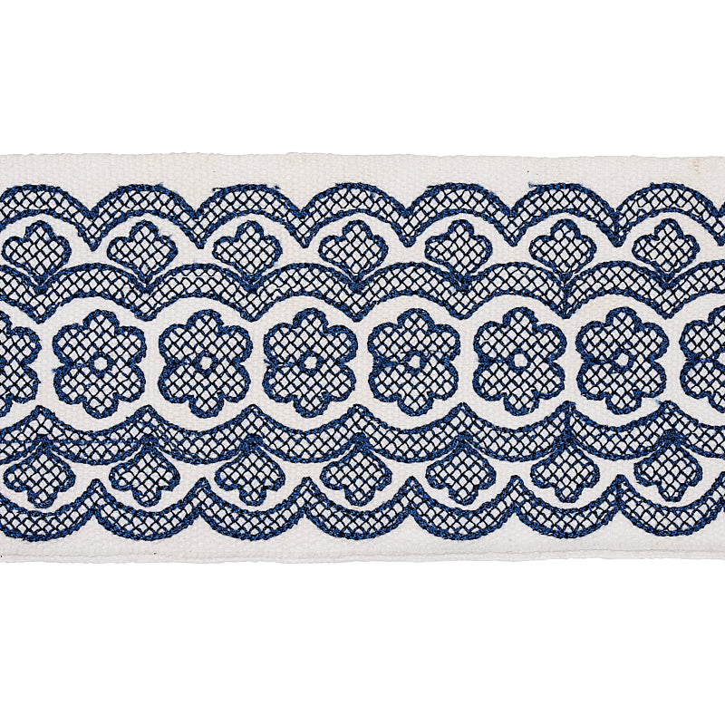 Astrid Embroidered Tape BLUE