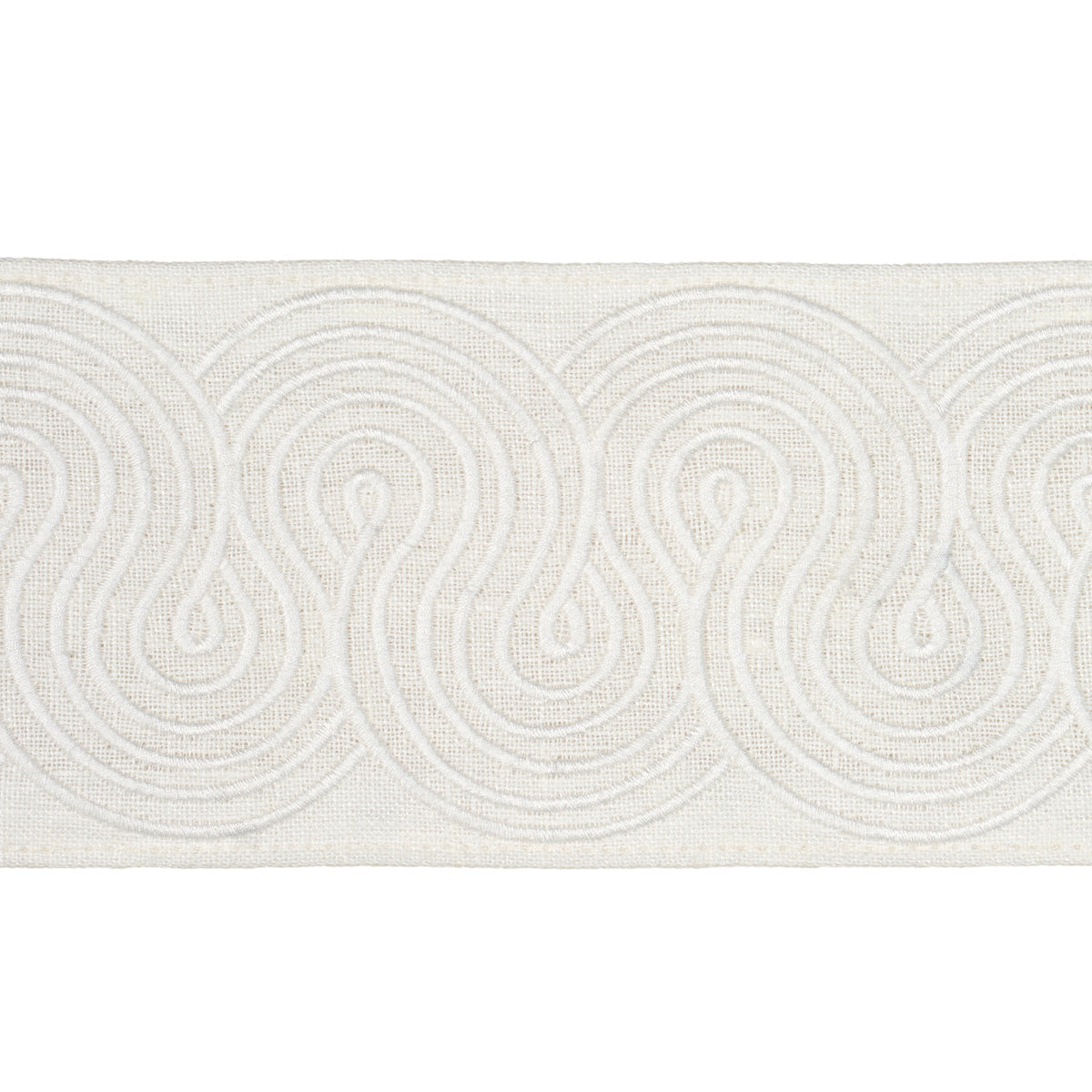 GIRALDI EMBROIDERED TRIM IVORY