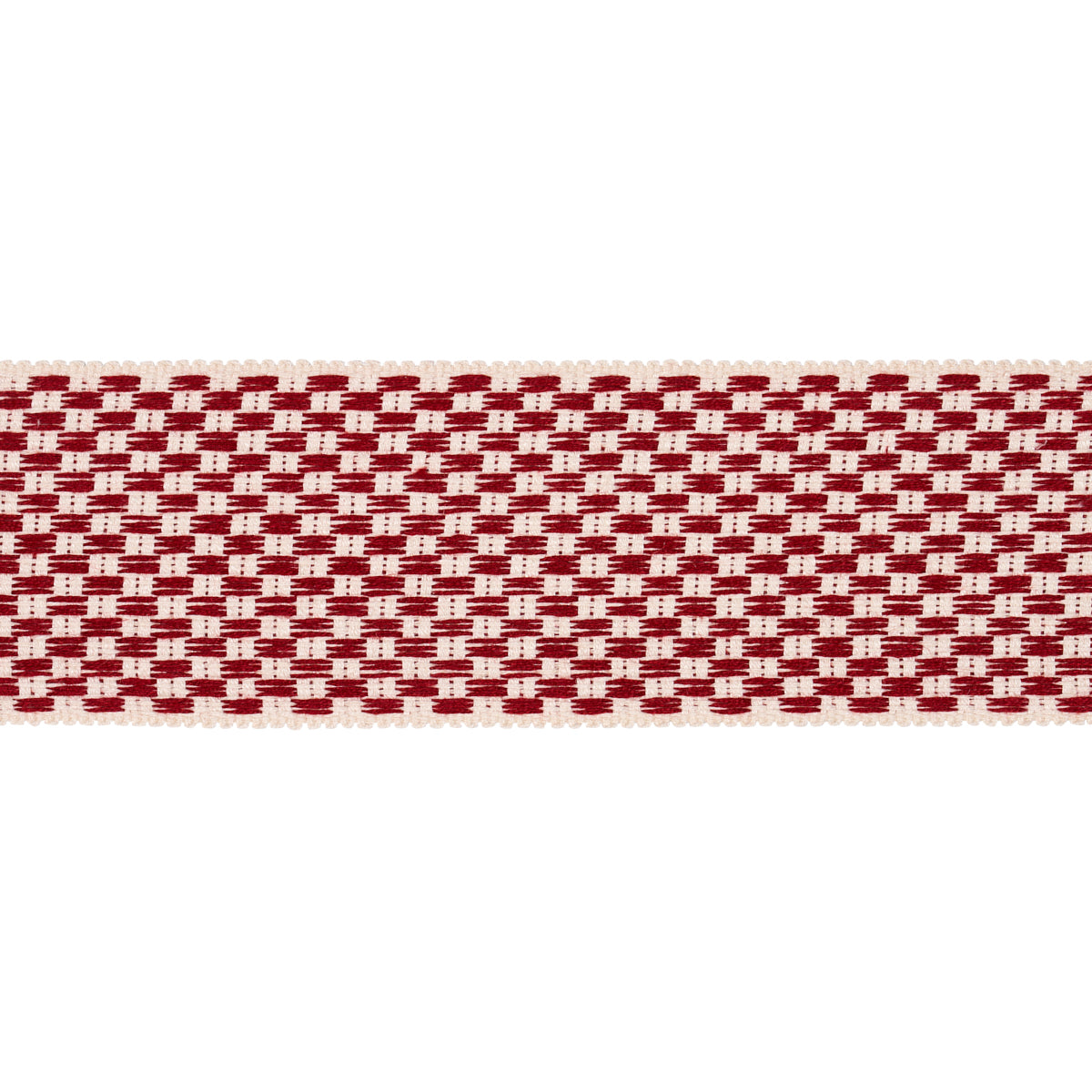 CRAWFORD CHECK TAPE WIDE CORNWALLIS RED