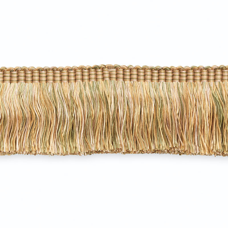 GROUND CUT FRINGE CELADON/APRICOT MULTI