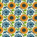 Crescent Ave Teal Fabric