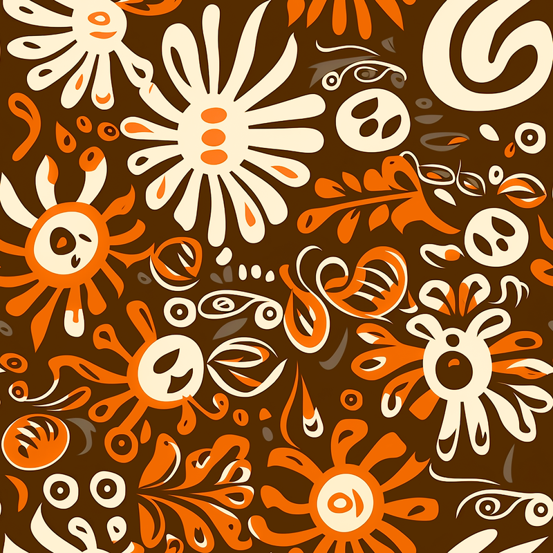 Mon Afrique Tangerine Fabric