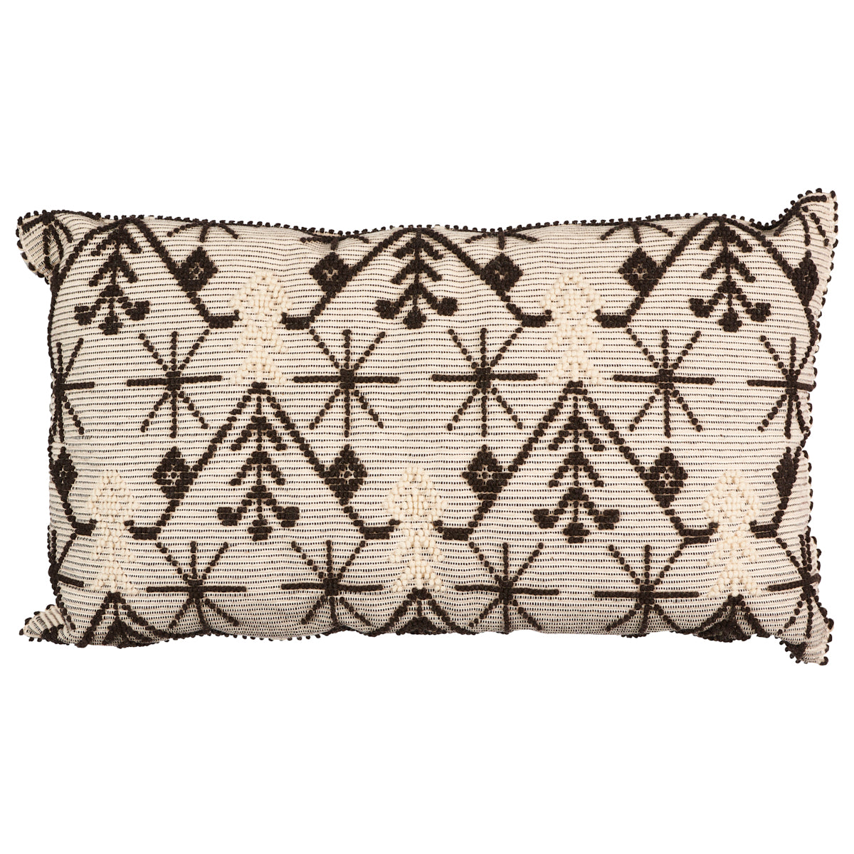 Kara Floor Pillow Black & White