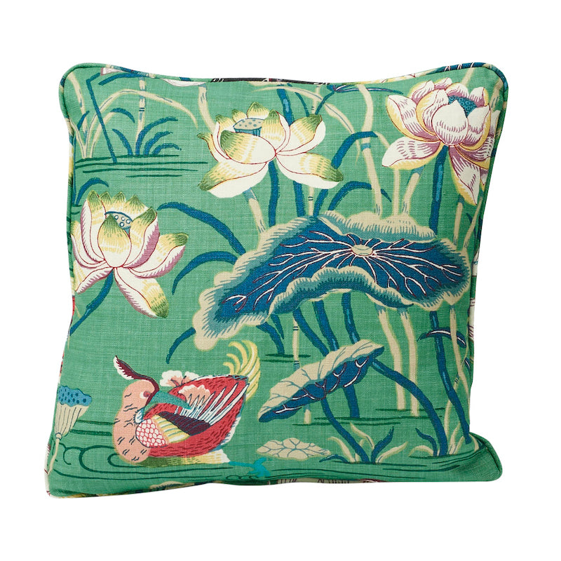 Lotus Garden Pillow Jade