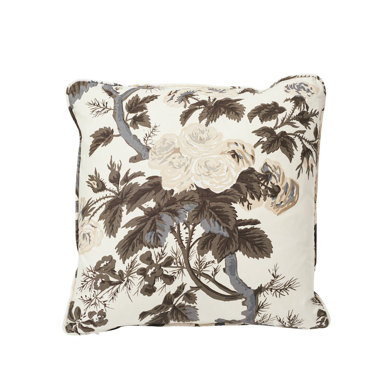 Pyne Hollyhock Pillow Charcoal